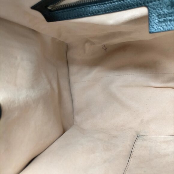 Gucci Hand Bag Sherry Line Black Leather mon995-100625 - Picture 11 of 16